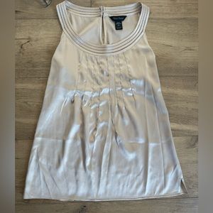 White House Black Market Satin Sleeveless Blouse